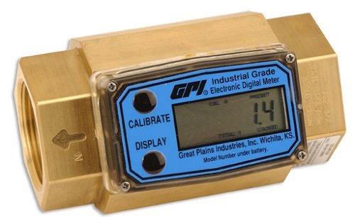 GPI G2B10NXXXXB G2 Серија Месинг Flowmeter, NPT Фитинзи, Метар Само, Без Електроника, 1