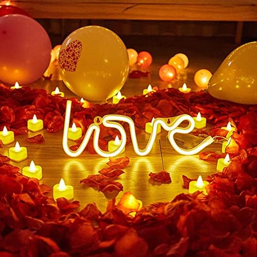 GONEBIN Неонски Љубов Знаци Светлина,LED Љубов Уметност Декоративни Marquee Знак - Ѕидот Оркестарот/Табела Оркестарот за
