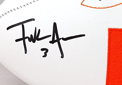 Френк Гор Autographed Мајами Урагани Логото Фудбал - JSA W Овласти Црна