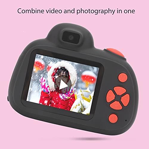01 Видео Камера, Деца Дигитална Камера Лесно Ракување Мала Светлина Слободно Switchable Леќа Ротирачки Фокус со USB Кабел