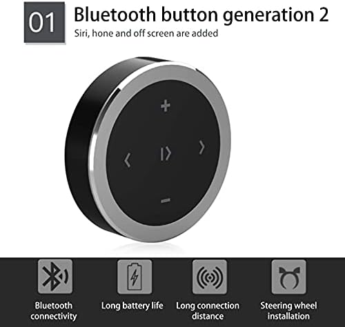 MLJY Возило-Монтирани Електронски Безжична Bluetooth Медиа Копче на Далечинскиот Selfie Контрола Започнете Siri Автомобил,